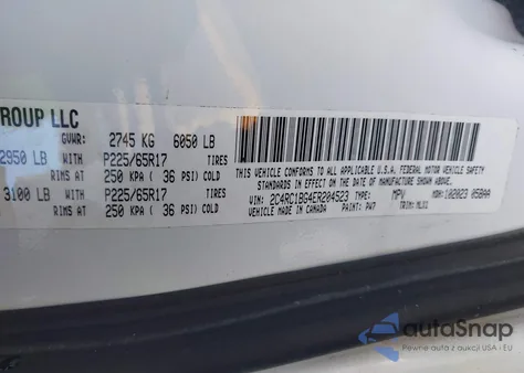 2014 Chrysler Town & Country Touring z USA, uszkodzony, nr VIN 2C4RC1BG4ER204523